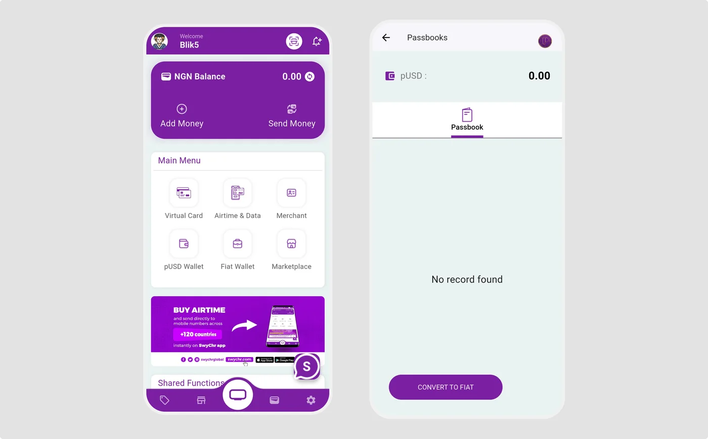 Swychr Before Redesign